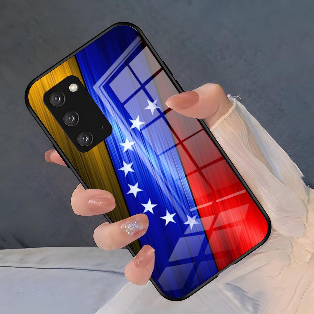 

Venezuela Flag Phone Case For Samsung S26 S25 Plus S20 S20 Plus S22 Ultra S23 FE S21 Plus S21 Ultra Glass Cover Samsung S26 Plus