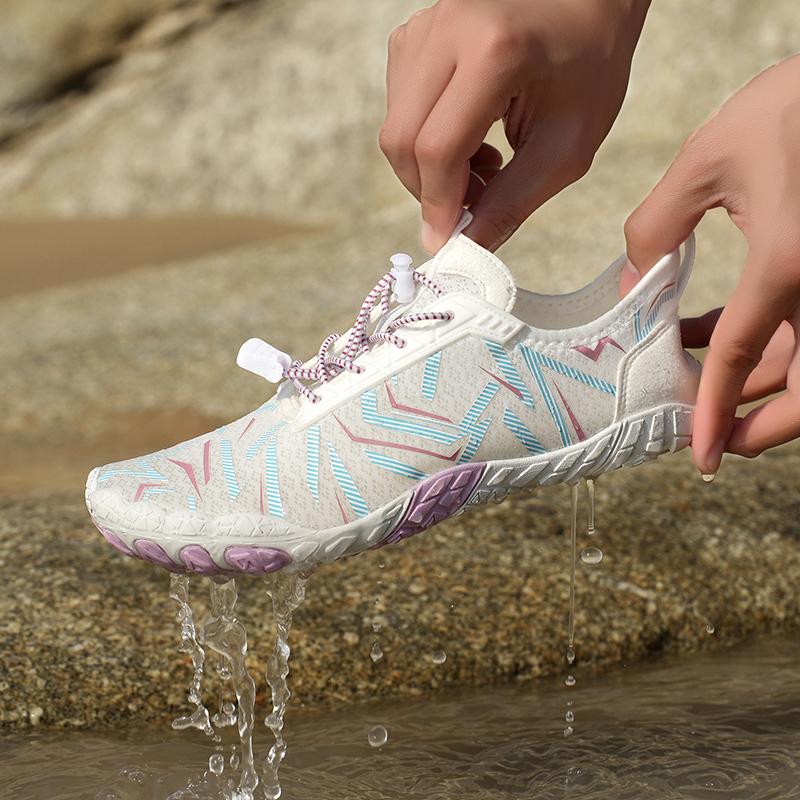 Seaside Aqua Shoes Quick Dry Beach Wading Sneakers Non-slip Comfort Barefoot Water Sports Footwear for Surfing Fishing Canyoning