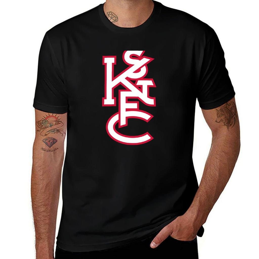 St Kilda Saints Monogram TShirt Casual Fashion Print Tee Top