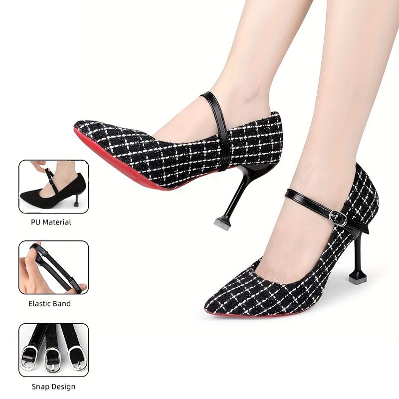 Women Shoelaces for High Heels Adjustable Ankle Shoe Belt Holding Bundle Shoe Laces Tie Straps Band Elastic Rhinestone Shoelace