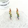 Boucles d'oreilles Zircon Couleur Sens du Design Boucles d'oreilles Puces