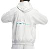 Adidas Basketball Hoodie Unisex Light Gray IZ4912