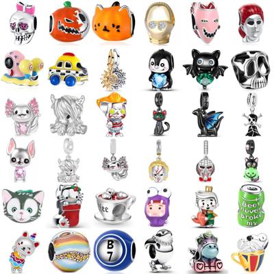 Craniu Nou, Dovleac, Pinguin, Melc, Pandantiv Mărgele Cupru Potrivit Pentru Brățară Originală Europeană Accesorii Bijuterii DIY Cadou