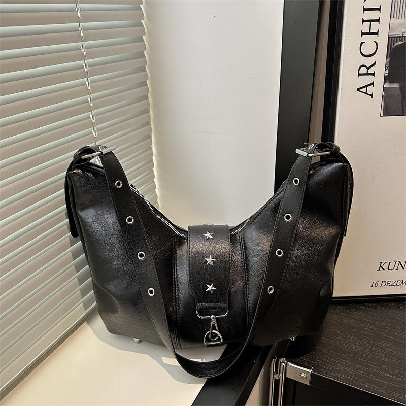 New High-end Texture New Fashion Retro Large-capacity Shoulder Messenger Bag Tote Bag Women's Bag