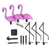 Solar-powered Garden Lights Landscape Yard Decoration Ground-mounted Lamp Flamingo Firework Sunflowers Roses Fireflies Jellyfish