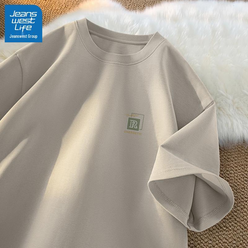 JEANSWEST LIFE Men s Loose Fit Pure Cotton Short-Sleeve T-Shirt XL