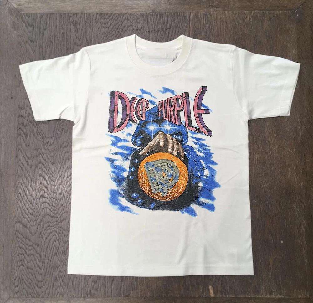 Редкая темно-фиолетовая футболка с концерта Perfect Strangers Размеры от S до 5XL NZ187 БЕСПЛАТНАЯ ДОСТАВКА Унисекс Футболка M