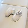 Children's snow boots, winter boys' short boots with thick fleece, girls' cotton boots, warm baby cotton shoes
