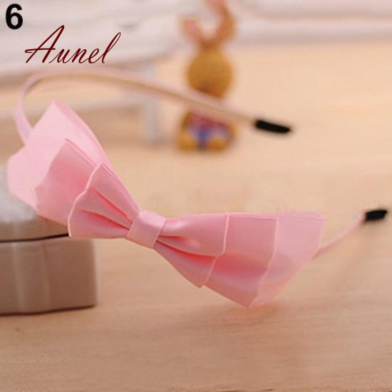 Girl Big Bowknot Ribbon Hair Accessory Headband Bow Head Band Headpiece