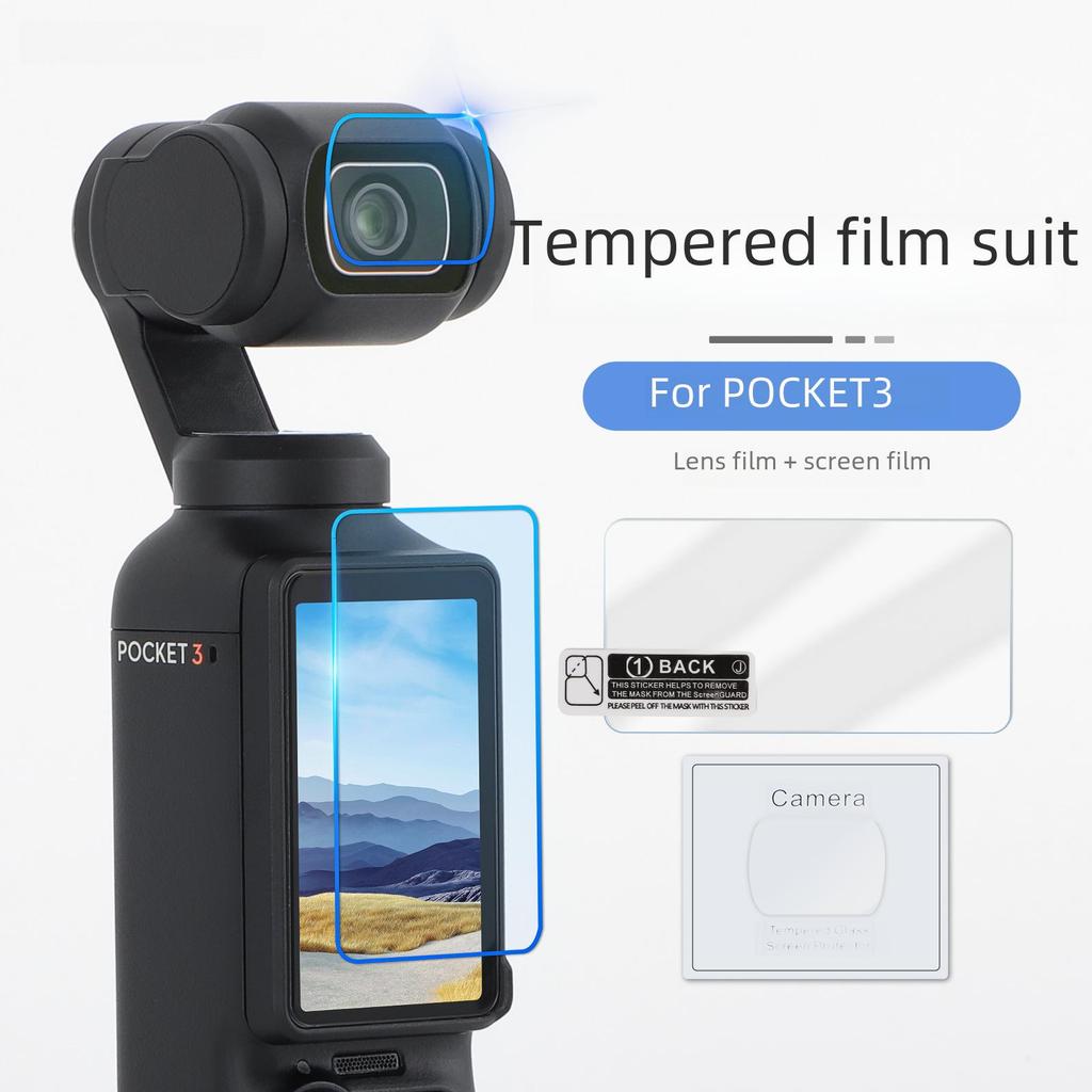 Sunnylife OSMO POCKET 3 Tempered Protective HD Lens and Screen Film