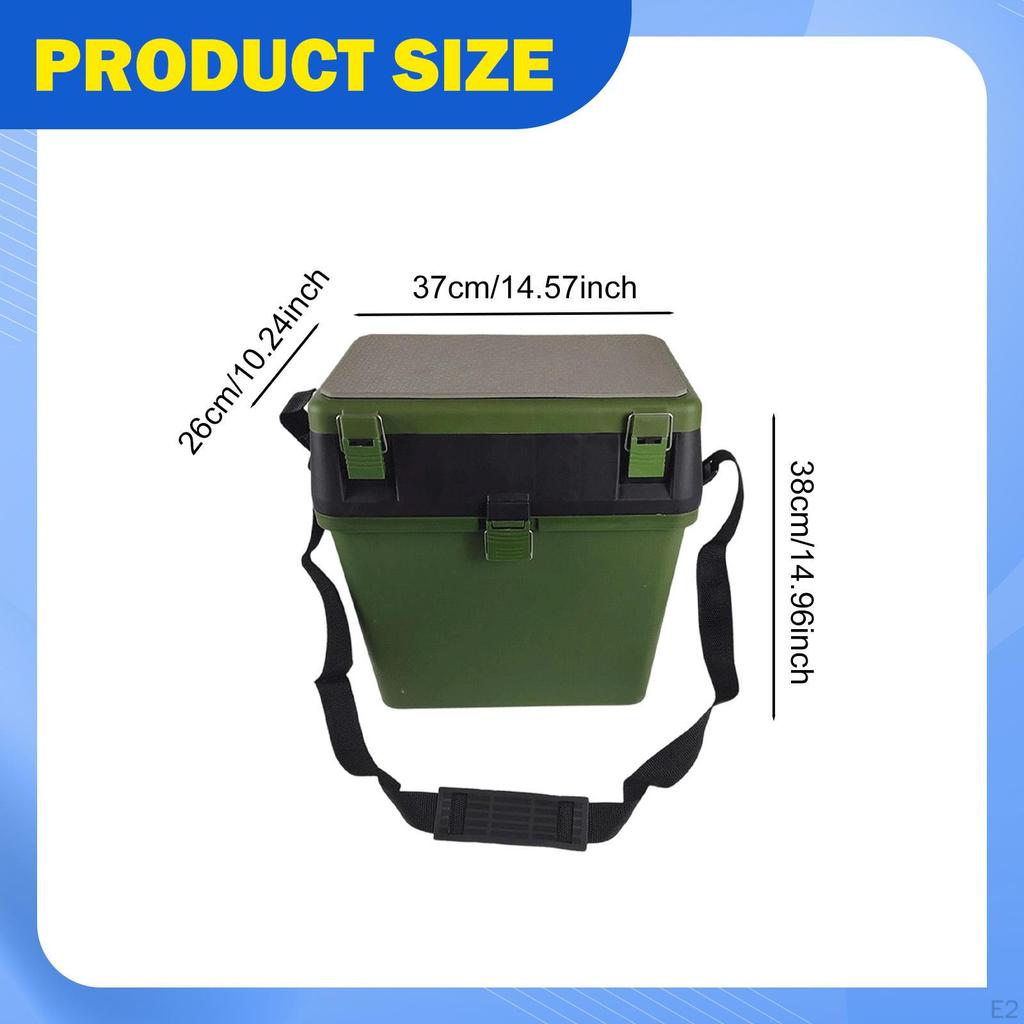 Fishing Tackle Box Case Camping Accessories Trips Comfortable Multifunctional Heavy Duty