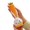 Rabbit Carrot Shape Flower Bottle Handmade Green Plants Pot Rabbit Ceramic Vase  Desktop Decor