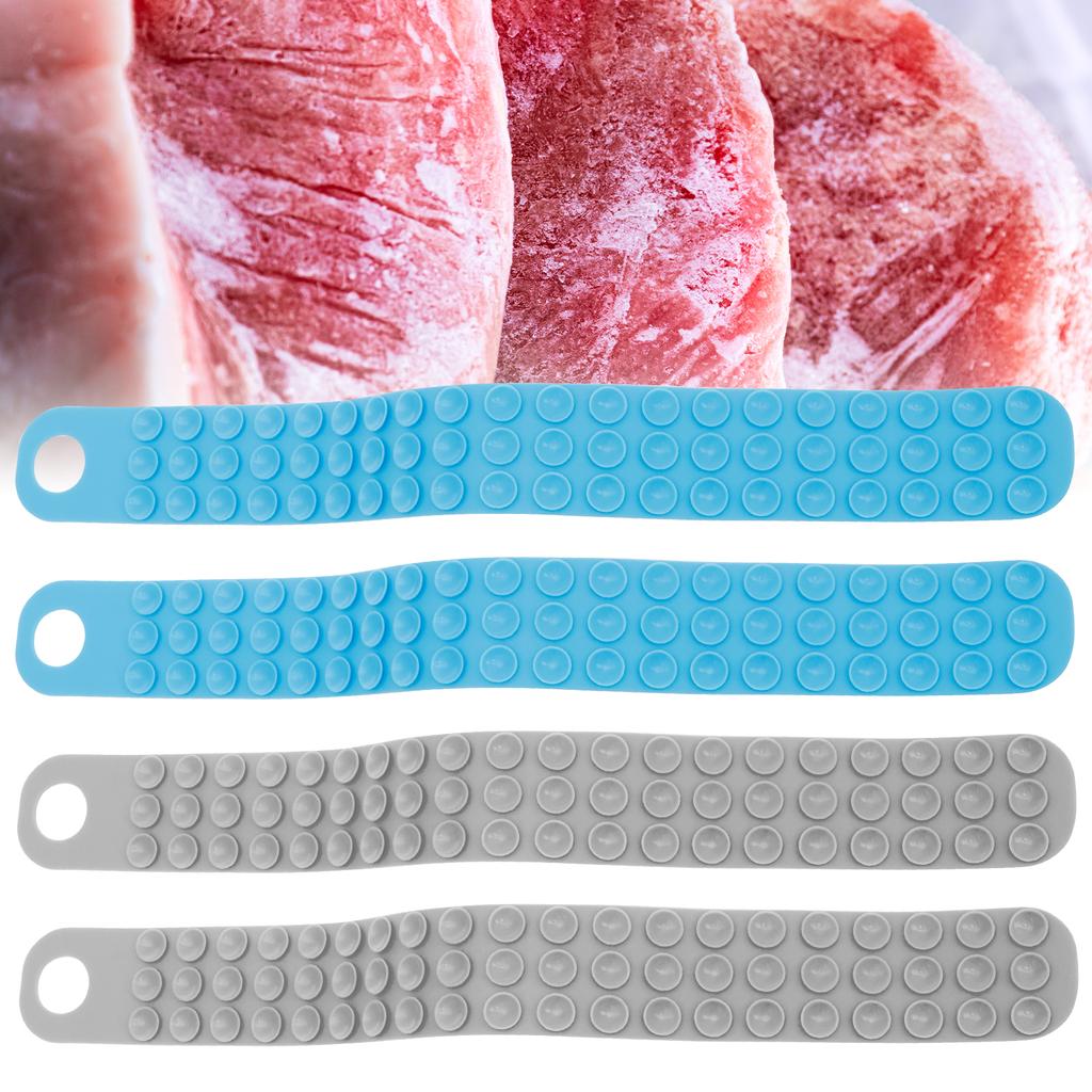 4 Pcs Silicone Thaw Belt Firm Adhesion Defrosting Tape Time Efficient Sink Thawing Strap Easy To Hang Defrosting Belt for Home