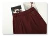 Gray Wide-Leg Wool Pants for Women - High-Waisted, Drapey, Straight-Leg Trousers, 2024 Spring/Autumn Collection