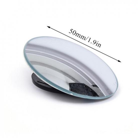 2PCS Car Blind Spot Mirror HD Round Glass Convex Rear View 360° Universal•