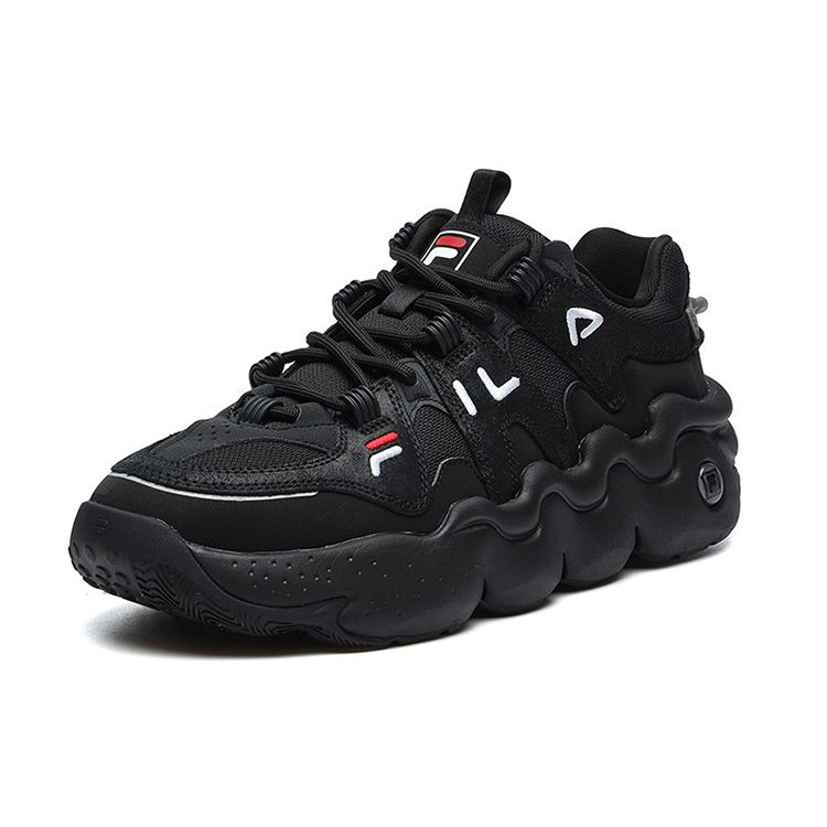 Fila Panini Fashionable Casual Versatile Low-Top Retro Basketball Shoes Men Sneaker Black F12M141223FBK