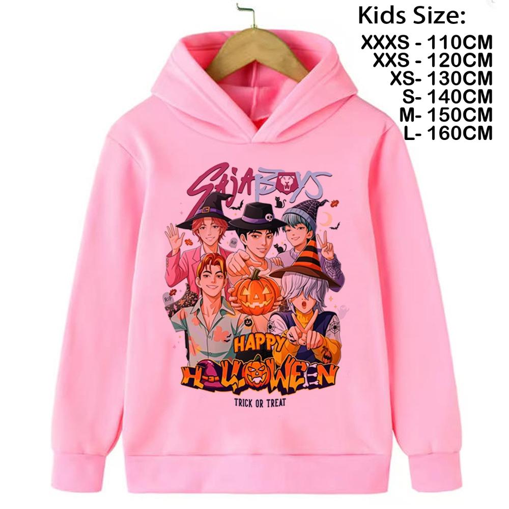 Kpop Demon Hunter Saja Boys Sweatshirt Autumn Winter Sport Hooded Fashion Casual Round Y2K Cosplay Clothing