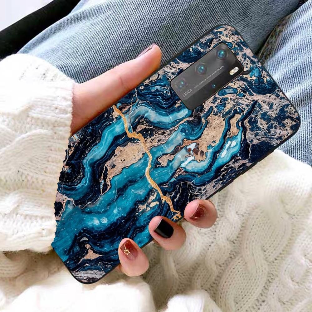 Fashionable Marble Print Phone Case For Huawei P 8 9 10 20 30 40 50 Pro Lite Psmart Honor 10 lite 70 Mate 20lite