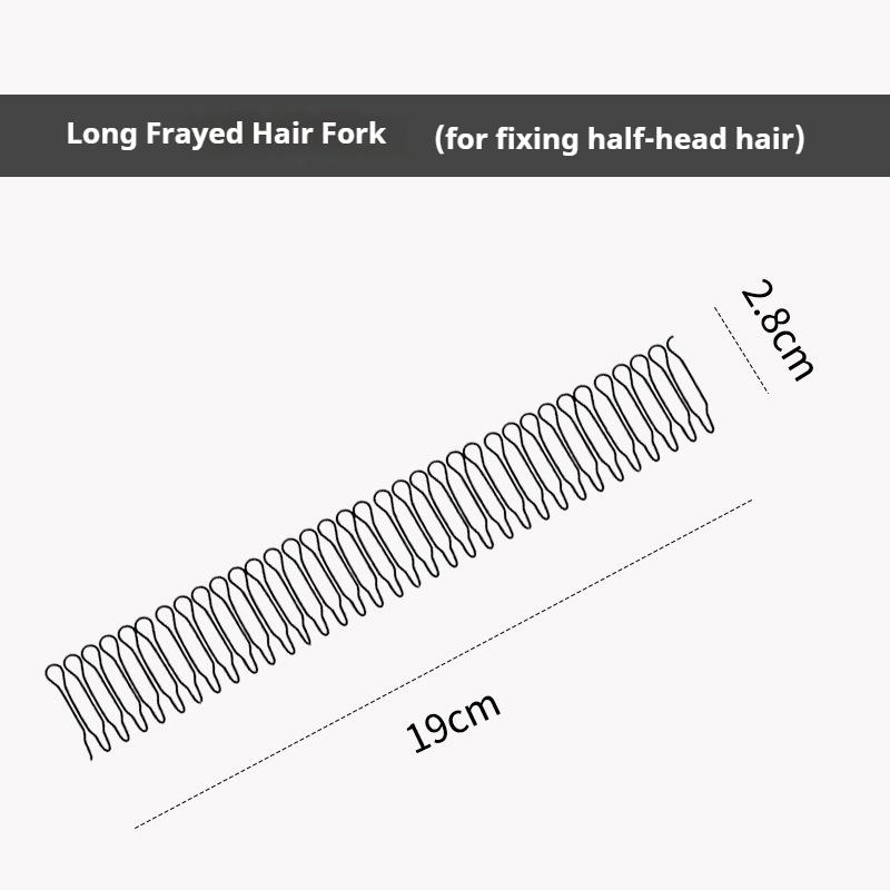 Haarkamm zum Kämmen des Hinterkopfes, Haarordnungswerkzeug, Haarbrötchen fixiert, Unsichtbare kleine Klammer, Haarspange