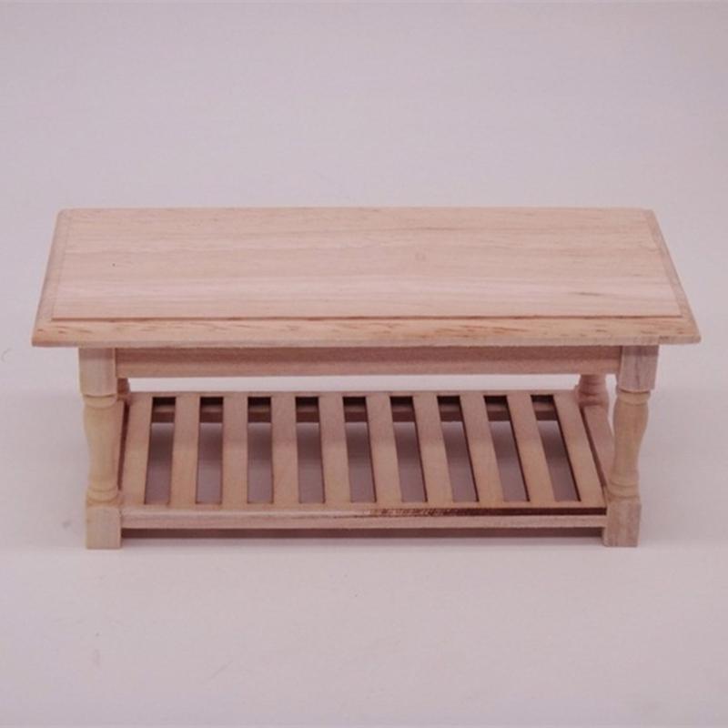 Miniature Sturdy Wood Table for Dollhouses Decoration and Girls' Role Playing Toy In 1 12 Scale Daily Casual Use