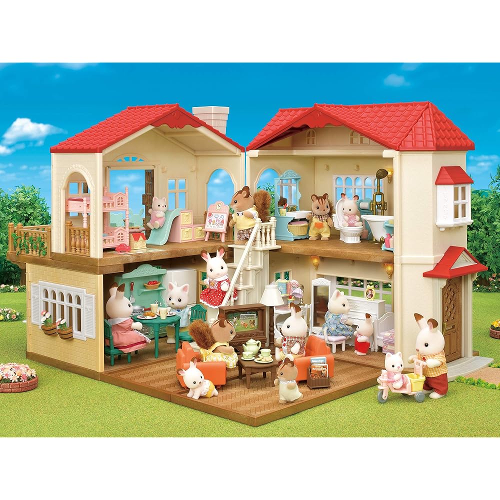Sylvanian Families Dining Room Set ST Mark Certified Toy for Dollhouse Ages 3+