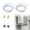3/6/10 Fuß AC Ablaufschlauch-Set 15mm Universeller Kondensatablaufschlauch mit auslaufsicherer Gummidichtung & Klemme Transparenter PVC Knickfester Ablaufschlauch