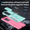For Samsung Galaxy S23 Ultra Case Slide Lens Lid PC+TPU Phone Cover Kickstand Shell