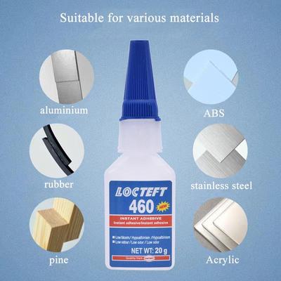 Anında Kuruyan Yapıştırıcı 20g Renksiz Ve Şeffaf Esnek Metaller, Plastikler, Elastik Malzemeler, PVC 401/403/460/495/496/406 tutkal