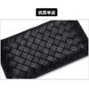 Reine Lammfell Handgewebte Münzbörse Clutch Tasche Leder Lose Geld Geldbörse Karten