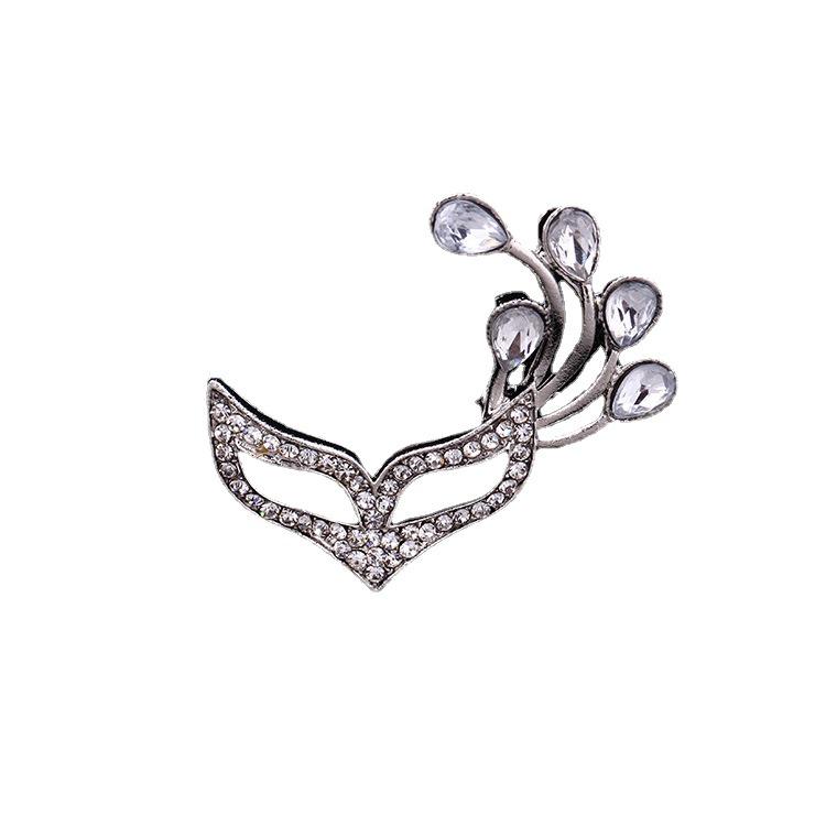 Z92 Trendy Korean Style Party Mask Corsage Brooch Pin Accessories