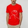 Rage Comic Trollfac Pure Cotton Tshirt For Male Beach Streetwear Tshirts O Neck Trendy Cool Tees Oversize Print Tops