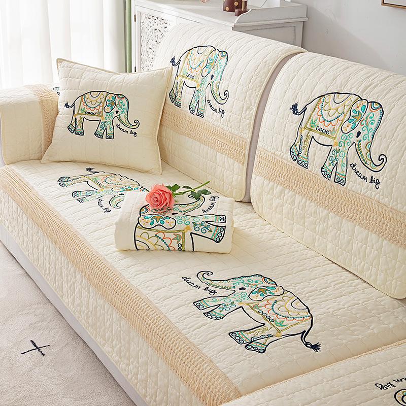Simple Modern Cotton Sofa Cushion Four Seasons General Non-slip Cushion Sofa Backrest Towel