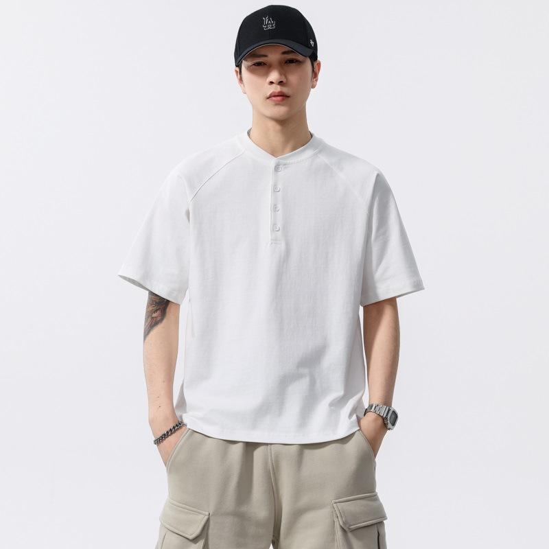 New Summer Short-sleeved Stand-up Collar Polo Shirt Simple