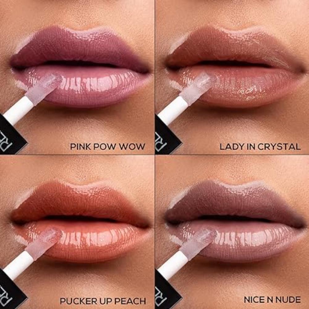 RENEE See Me Shine Minis Gloss Party Lip Gloss Combo 1ml Each, Non Sticky & Non Drying Formula,