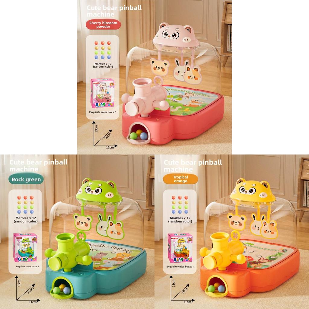 Bear Marble Machine Toy With Pressing Shooting Fun For Kids Indoor Play And Educational Development