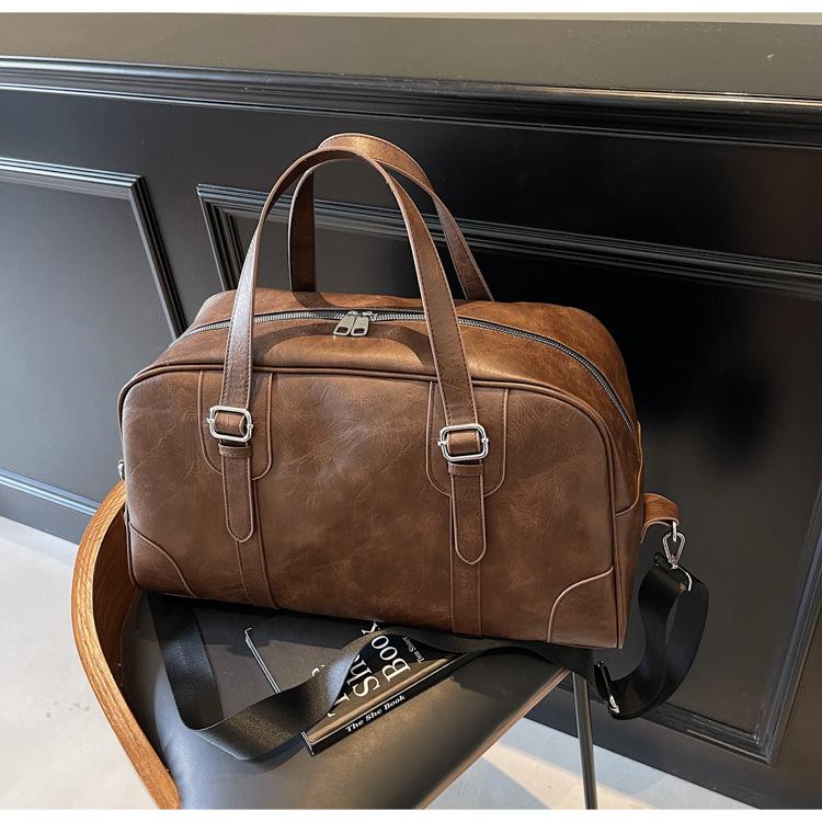 

Весна и лето новая ретро модная женская сумка для работы, универсальная сумка-тоут, нишевая сумка-мессенджер для женщин темно-коричневого