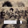 One Piece Leather Mouse Pad  Oversized Small Office Gaming Keyboard Pad Desk Pad Bristle Bracelet  Monkey D. Luffy  Roronoa Zoro  Decorative Desk Mat