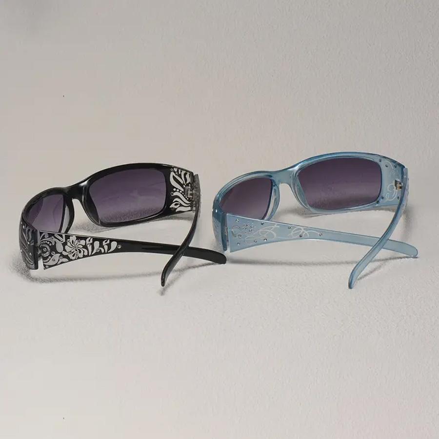 2PCS Vintage Classic Pattern Decoration Women's Sunglasses Y2K Suitable For Travel Vacation Decoration Glasses