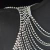 Fashion Luxurious Men Women's Body Chain Underwear With Rhinestone Banquet Stage Performance Party Clothing Jewelry Accessories