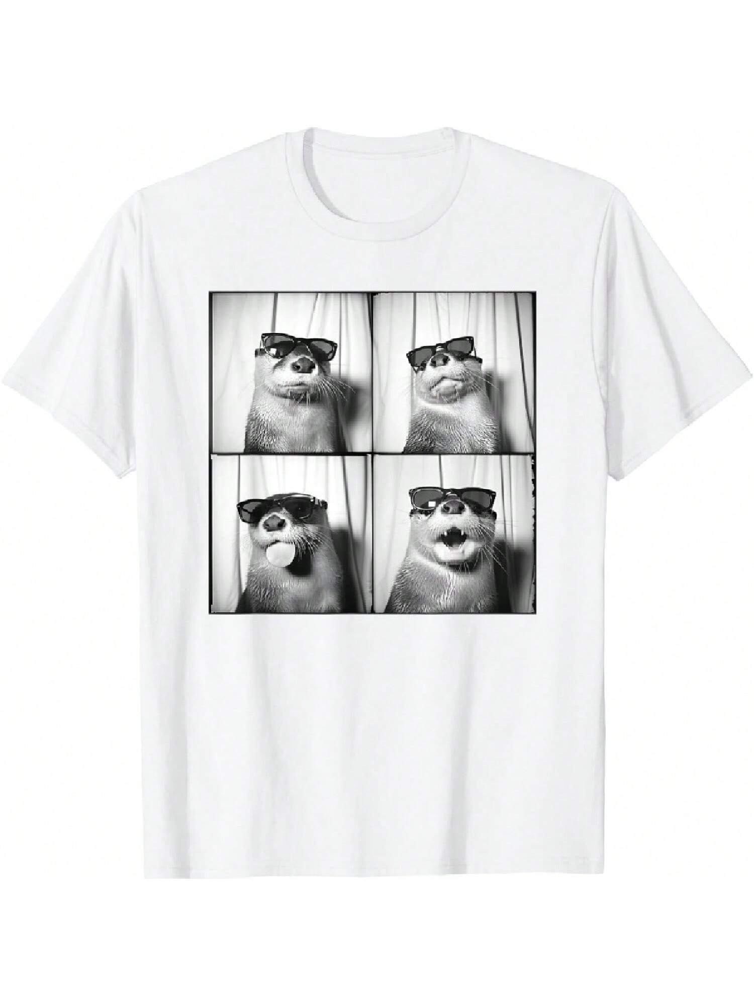Funny Otter In Sunglasses Love Otters Sea Otter Lover T-Shirt S разноцветный