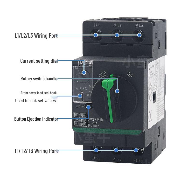 Three-Phase DC Motor Circuit Breaker Switch GV2-PM0832141021