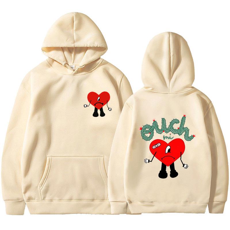 2025 new product un verano sin ti bad bunny anime fashion men's casual hooded sweater