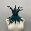 Sexy Lace Stitching Women Neck Sleeve Faux Feather Fake Collar Punk Party Cosplay False Scarf Fashion Accessories