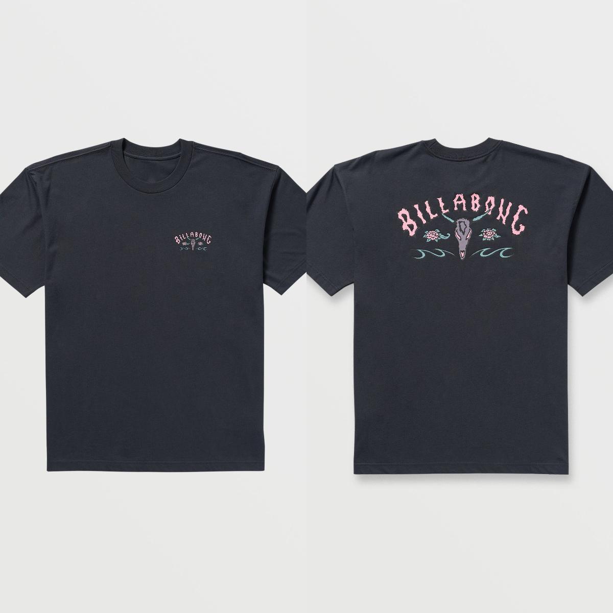 

Billabong X Occy T-shirt Men Women Cotton Casual Tees Male Female T-Shirt Short Sleeve Street Wear Comfortable Soft Clothing M чорний