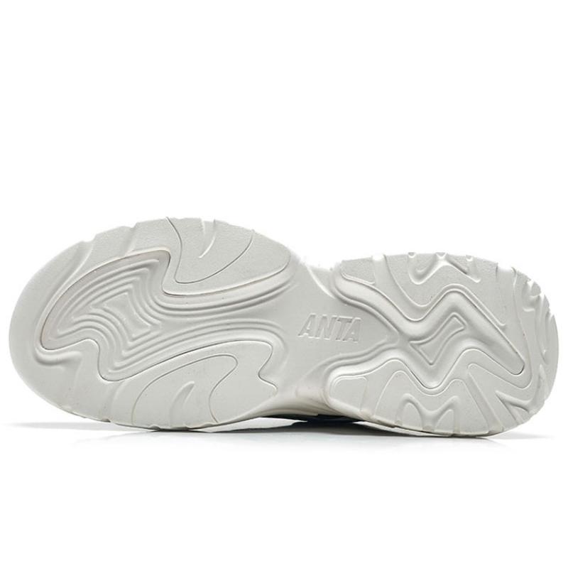 Anta Life Collection Slip-Resistant Low-Top Casual Shoes Women's White Black Sneakers 122338884-2
