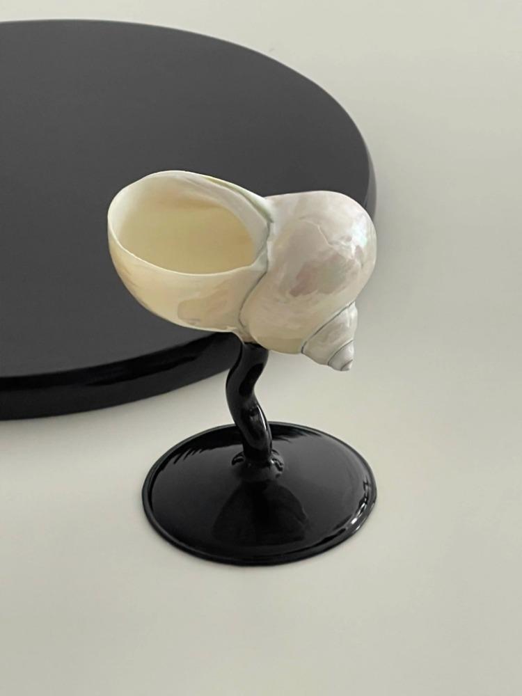 Handmade Tall Wine Glass, Natural Conch Shell, Wine Glass, Creative Design, Shell Tray Gift, High-end Decoration Interesting Cup