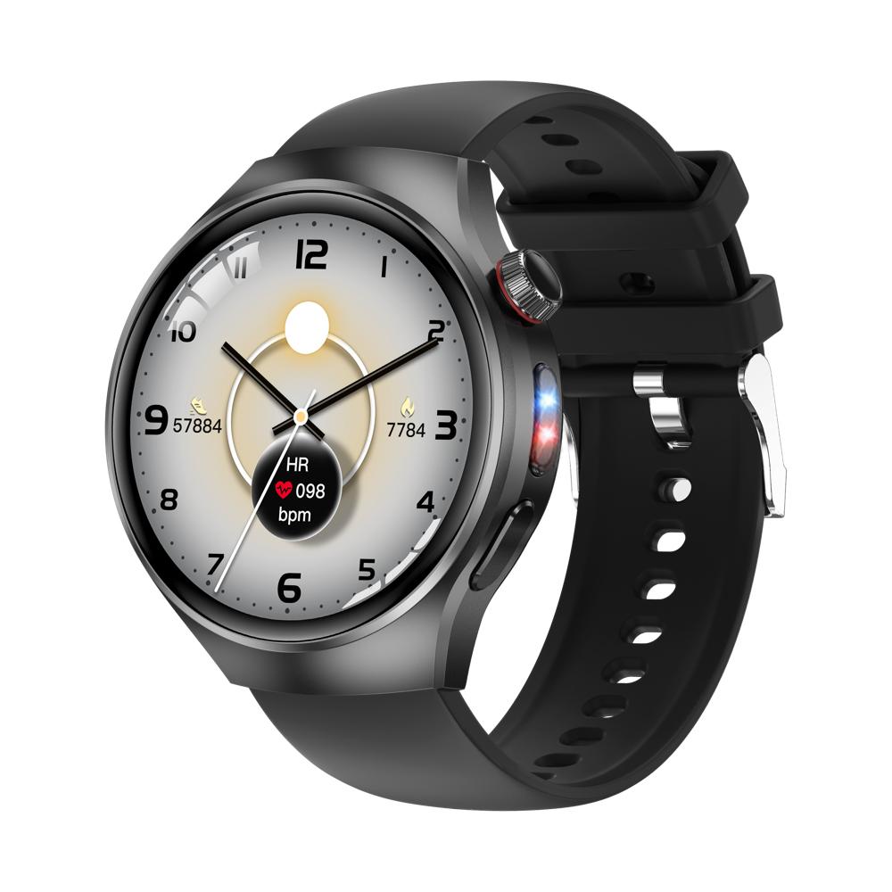 

Life Waterproof Blue Tooth Call Smartwatch SOS Breathing Light Gesture Touch Control Sport Heart Rate Health Compass Smart Watch