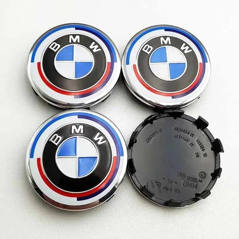 VLBA5 -4PC 56mm 68mm Car Wheel Center Covers For BMW E36 E46 E53 E90 E91 E60 E61 E93 E87 E84 X1 X3 X5 E70 E71 X6 M3 F30 F20 F10 F11 G3