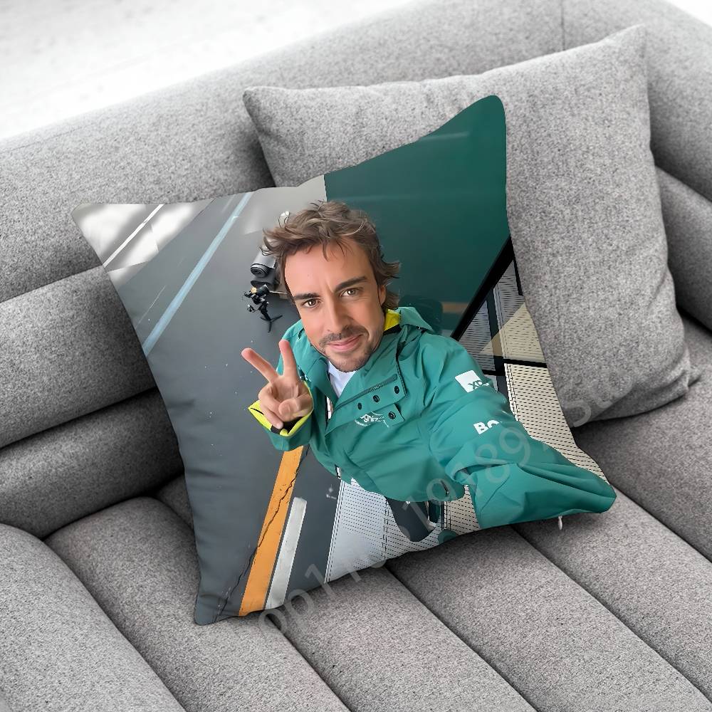 F-Fernando A-Alonso Throw Pillow Case For 45x45cm 40x40cm 55x55cm 50x50cm 30x30cm Square Car Pillowcase Shell