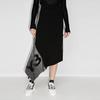 Y-3 Logo Irregular Reflective Knitted Skirt Women skirts Black GT5282